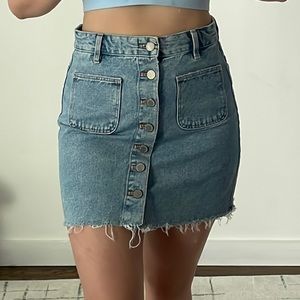 Zara Denim Mini Skirt Medium